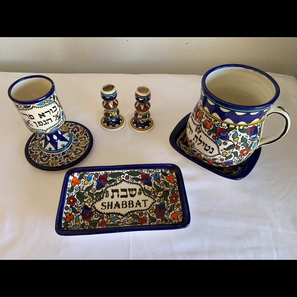 Shabbat kiddish set, Armenian design.